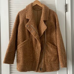 Anthropologie C/MEO Collective Faux Shearling World Tour Coat